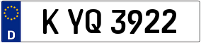 Trailer License Plate